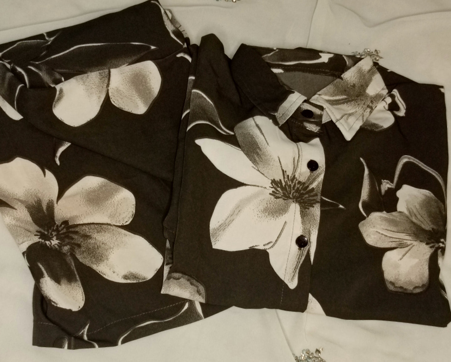 Monochrome Bloom Co-ord Set